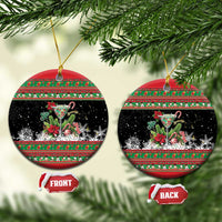 Sip Sparkle Sleigh Christmas Margarita Ceramic Ornament Funny Christmas Spirit - Wonder Print Shop