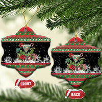 Sip Sparkle Sleigh Christmas Margarita Ceramic Ornament Funny Christmas Spirit - Wonder Print Shop