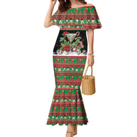 Sip Sparkle Sleigh Christmas Margarita Family Matching Mermaid Dress and Hawaiian Shirt Funny Christmas Spirit - Wonder Print Shop