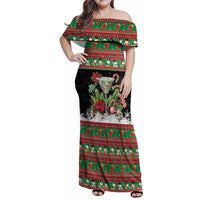 Sip Sparkle Sleigh Christmas Margarita Family Matching Off Shoulder Maxi Dress and Hawaiian Shirt Funny Christmas Spirit - Wonder Print Shop