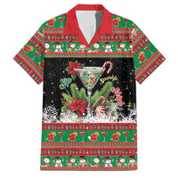Sip Sparkle Sleigh Christmas Margarita Family Matching Off Shoulder Short Dress and Hawaiian Shirt Funny Christmas Spirit - Wonder Print Shop