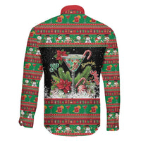 Sip Sparkle Sleigh Christmas Margarita Family Matching Off Shoulder Short Dress and Hawaiian Shirt Funny Christmas Spirit - Wonder Print Shop