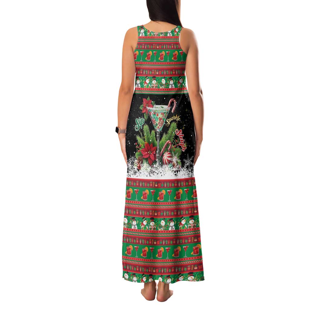 Sip Sparkle Sleigh Christmas Margarita Family Matching Tank Maxi Dress and Hawaiian Shirt Funny Christmas Spirit - Wonder Print Shop