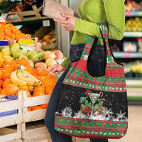 Sip Sparkle Sleigh Christmas Margarita Grocery Bag Funny Christmas Spirit - Wonder Print Shop