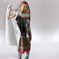 Sip Sparkle Sleigh Christmas Margarita Hooded Blanket Funny Christmas Spirit - Wonder Print Shop