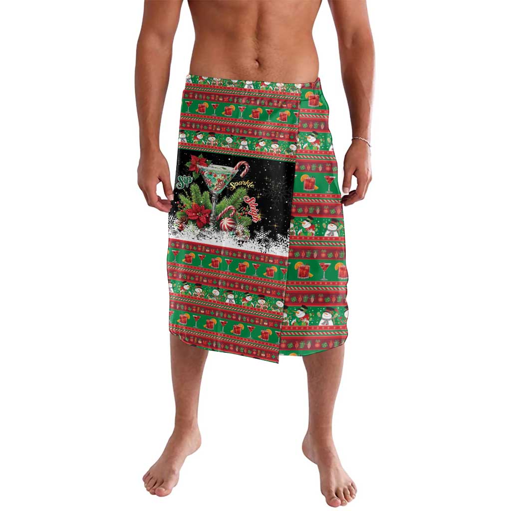 Sip Sparkle Sleigh Christmas Margarita Lavalava Funny Christmas Spirit - Wonder Print Shop