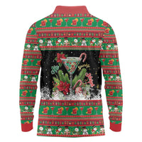 Sip Sparkle Sleigh Christmas Margarita Long Sleeve Polo Shirt Funny Christmas Spirit - Wonder Print Shop