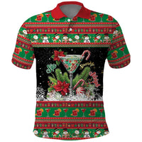 Sip Sparkle Sleigh Christmas Margarita Polo Shirt Funny Christmas Spirit - Wonder Print Shop