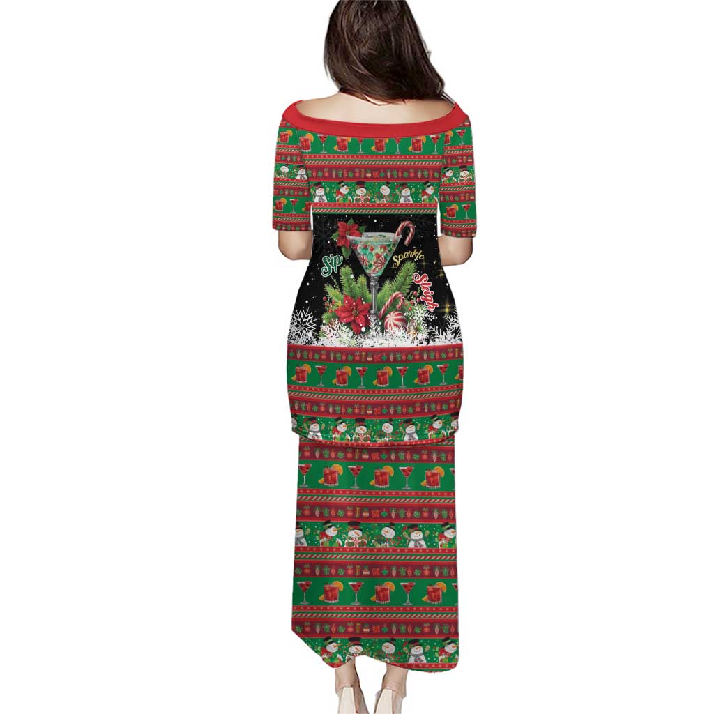 Sip Sparkle Sleigh Christmas Margarita Puletasi Funny Christmas Spirit - Wonder Print Shop