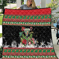 Sip Sparkle Sleigh Christmas Margarita Quilt Funny Christmas Spirit - Wonder Print Shop