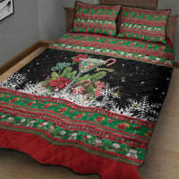 Sip Sparkle Sleigh Christmas Margarita Quilt Bed Set Funny Christmas Spirit - Wonder Print Shop