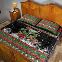 Sip Sparkle Sleigh Christmas Margarita Quilt Bed Set Funny Christmas Spirit - Wonder Print Shop