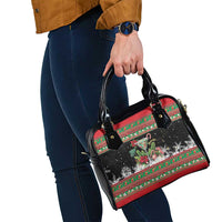 Sip Sparkle Sleigh Christmas Margarita Shoulder Handbag Funny Christmas Spirit - Wonder Print Shop