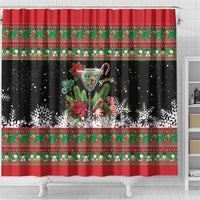 Sip Sparkle Sleigh Christmas Margarita Shower Curtain Funny Christmas Spirit - Wonder Print Shop