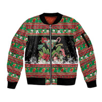 Sip Sparkle Sleigh Christmas Margarita Sleeve Zip Bomber Jacket Funny Christmas Spirit - Wonder Print Shop