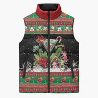 Sip Sparkle Sleigh Christmas Margarita Sleeveless Puffer Jacket Funny Christmas Spirit - Wonder Print Shop