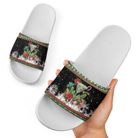 Sip Sparkle Sleigh Christmas Margarita Slide Sandals Funny Christmas Spirit - Wonder Print Shop