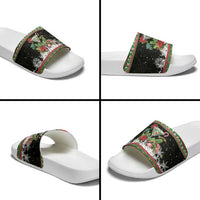 Sip Sparkle Sleigh Christmas Margarita Slide Sandals Funny Christmas Spirit - Wonder Print Shop