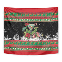 Sip Sparkle Sleigh Christmas Margarita Tapestry Funny Christmas Spirit - undefined