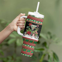 Sip Sparkle Sleigh Christmas Margarita Tumbler With Handle Funny Christmas Spirit - undefined