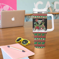 Sip Sparkle Sleigh Christmas Margarita Tumbler With Handle Funny Christmas Spirit - undefined
