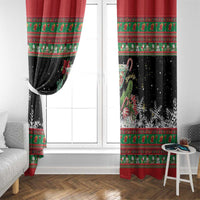 Sip Sparkle Sleigh Christmas Margarita Window Curtain Funny Christmas Spirit - Wonder Print Shop