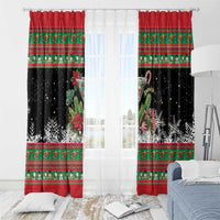 Sip Sparkle Sleigh Christmas Margarita Window Curtain Funny Christmas Spirit - Wonder Print Shop
