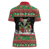 Sip Sparkle Sleigh Christmas Margarita Women Polo Shirt Funny Christmas Spirit - Wonder Print Shop