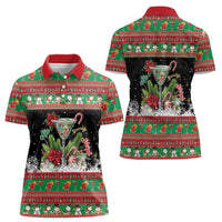 Sip Sparkle Sleigh Christmas Margarita Women Polo Shirt Funny Christmas Spirit - Wonder Print Shop