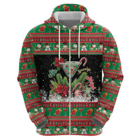 Sip Sparkle Sleigh Christmas Margarita Zip Hoodie Funny Christmas Spirit - Wonder Print Shop