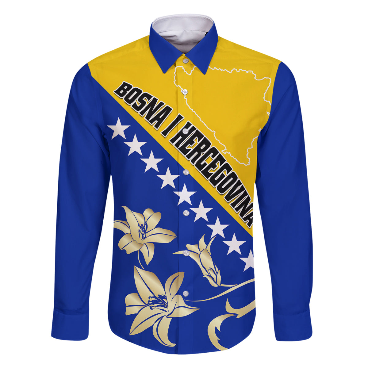 Bosnia and Herzegovina Independence Day Family Matching Summer Maxi Dress and Hawaiian Shirt Bosna i Hercegovina Lily - Wonder Print Shop