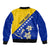 Bosnia and Herzegovina Independence Day Sleeve Zip Bomber Jacket Bosna i Hercegovina Lily - Wonder Print Shop