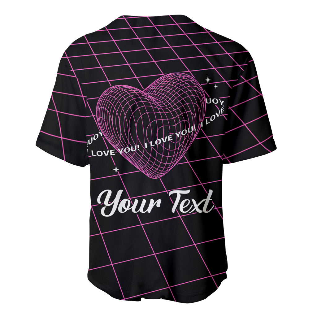 All You Need is Love Valentine Day Baseball Jersey Geometry Wireframe Style - Wonder Print Shop