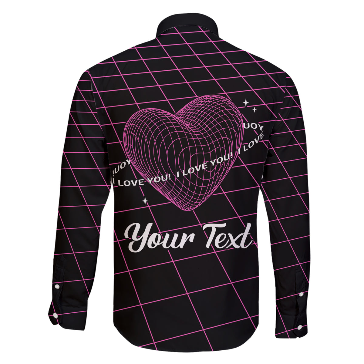 All You Need is Love Valentine Day Family Matching Short Sleeve Bodycon Dress and Hawaiian Shirt Geometry Wireframe Style - Wonder Print Shop