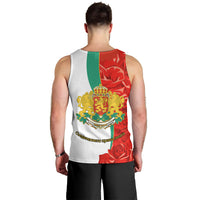 Bulgaria Liberation Day Men Tank Top Lion With Rose Flag Style - Wonder Print Shop