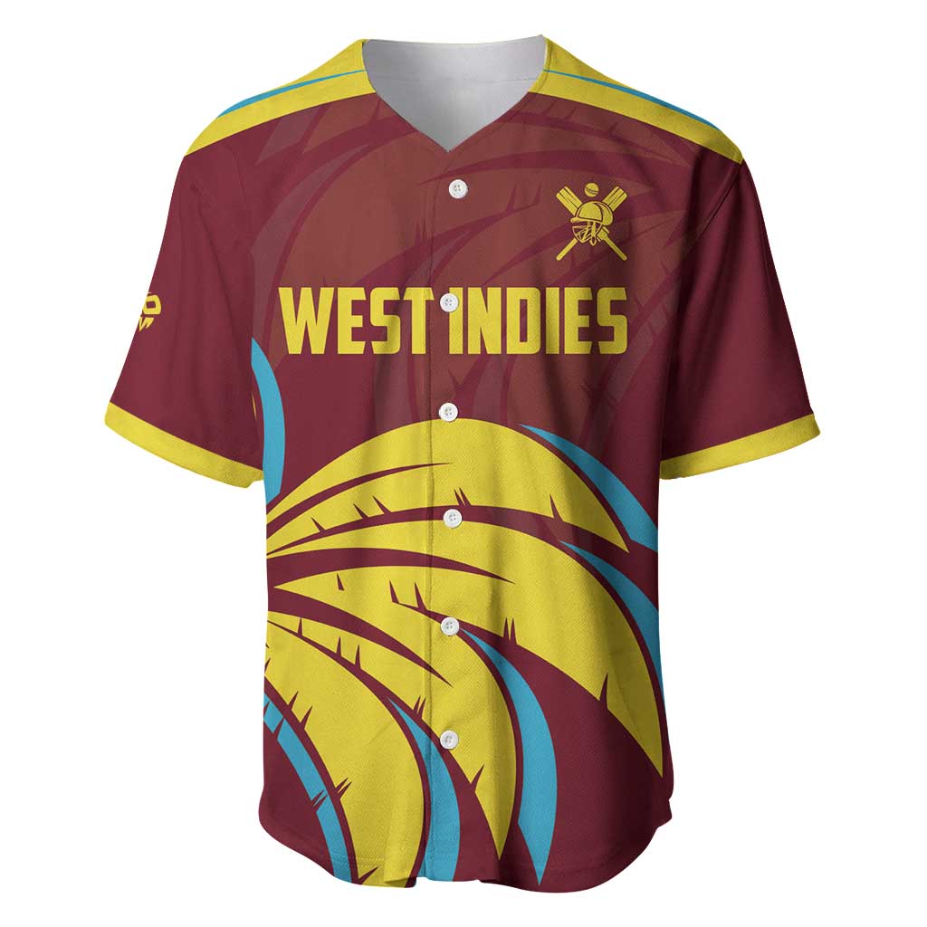Custom Cricket 2026 West Indies Baseball Jersey Windies Go Champions