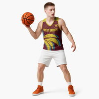 Custom Cricket 2026 West Indies Basketball Jersey Windies Go Champions