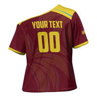 Custom Cricket 2026 West Indies Cross Shoulder Shirt Windies Go Champions