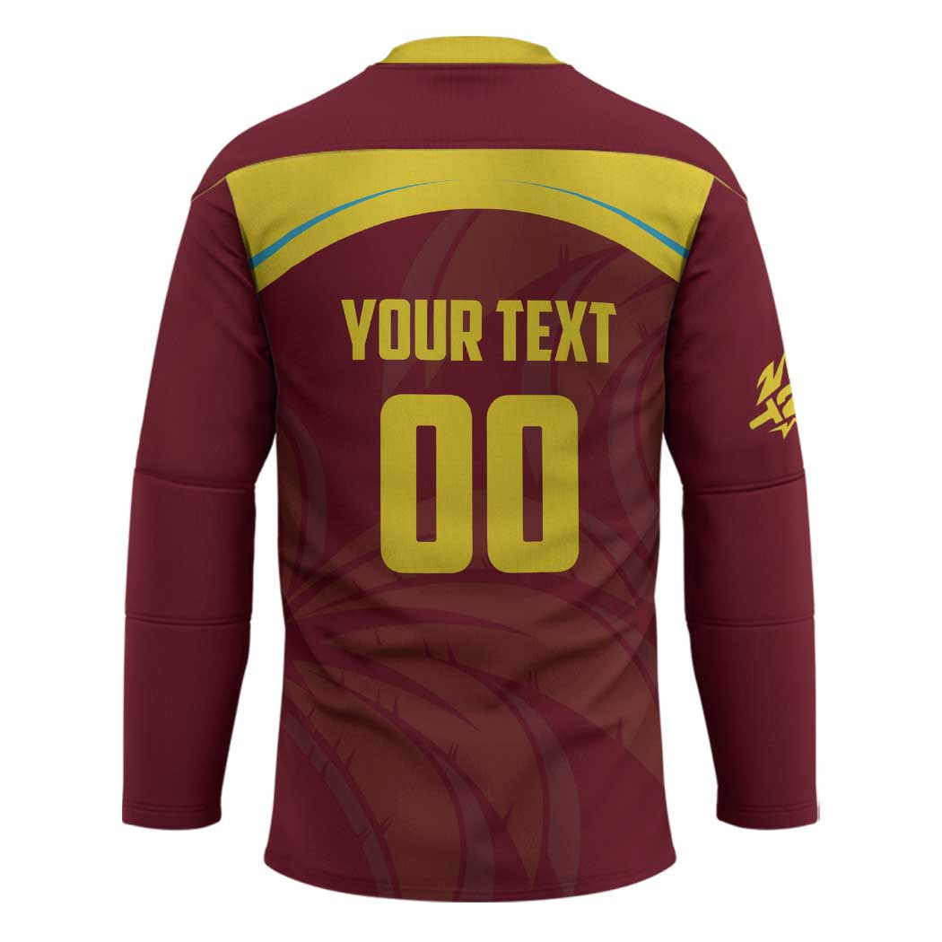 Custom Cricket 2026 West Indies Hockey Jersey Windies Go Champions