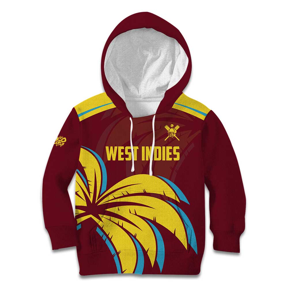 Custom Cricket 2026 West Indies Kid Hoodie Windies Go Champions