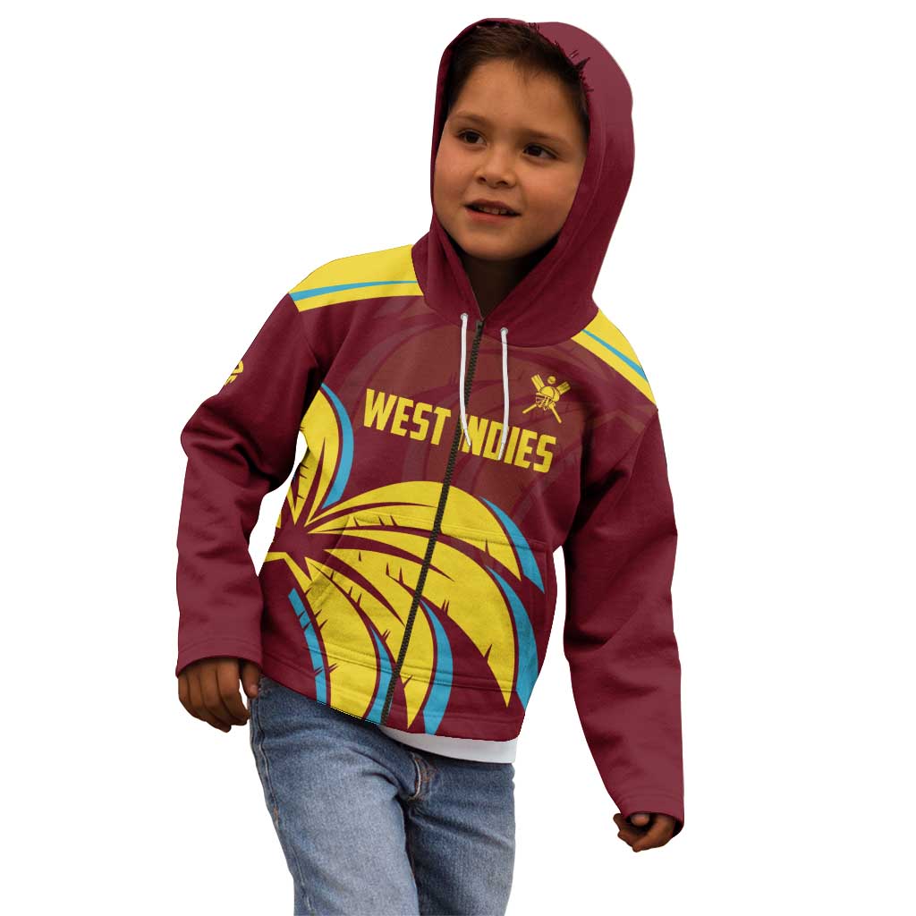 Custom Cricket 2026 West Indies Kid Hoodie Windies Go Champions
