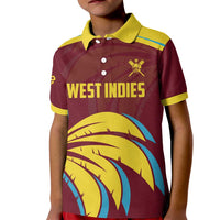 Custom Cricket 2026 West Indies Kid Polo Shirt Windies Go Champions