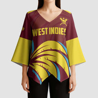 Custom Cricket 2026 West Indies Kimono Sleeve Blouse Windies Go Champions