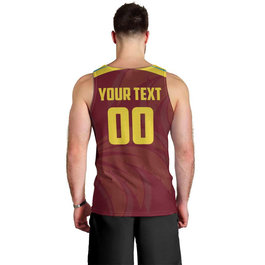 Custom Cricket 2026 West Indies Men Tank Top Windies Go Champions