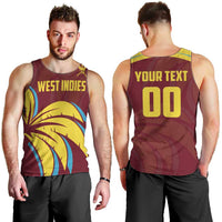Custom Cricket 2026 West Indies Men Tank Top Windies Go Champions