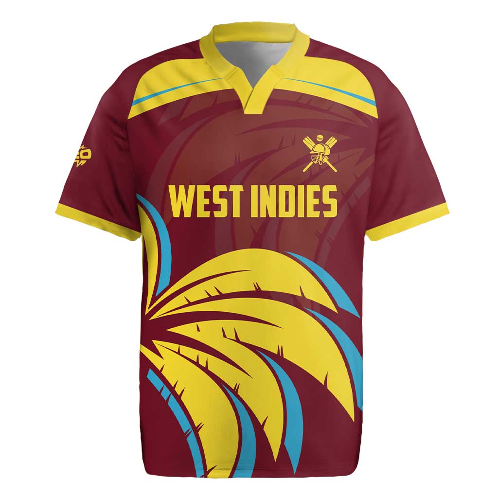 Custom Cricket 2026 West Indies Rugby Jersey Windies Go Champions