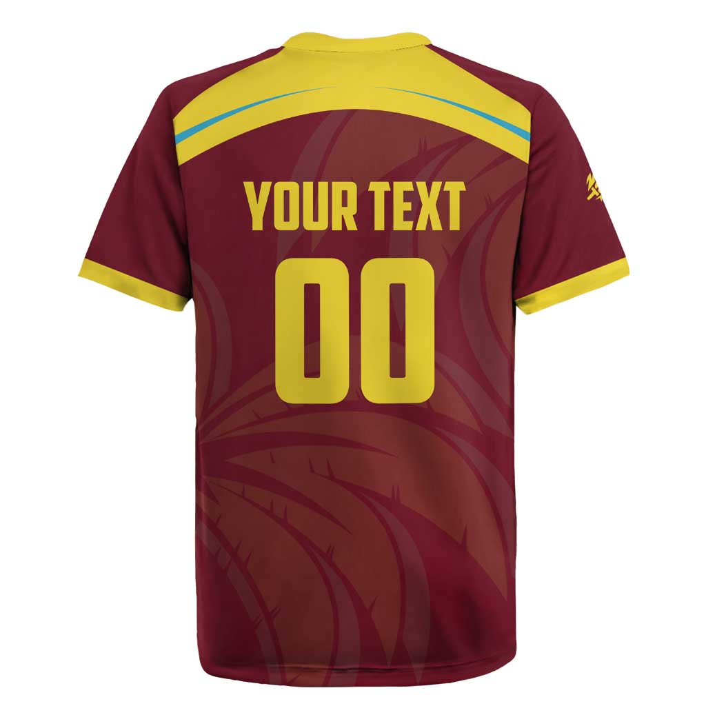 Custom Cricket 2026 West Indies Rugby Jersey Windies Go Champions