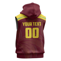 Custom Cricket 2026 West Indies Sleeveless Zip Hoodie Windies Go Champions