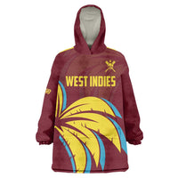 Custom Cricket 2026 West Indies Wearable Blanket Hoodie Windies Go Champions