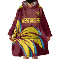 Custom Cricket 2026 West Indies Wearable Blanket Hoodie Windies Go Champions